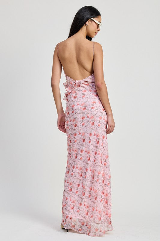 SPAGHETTI STRAP MAXI DRESS
