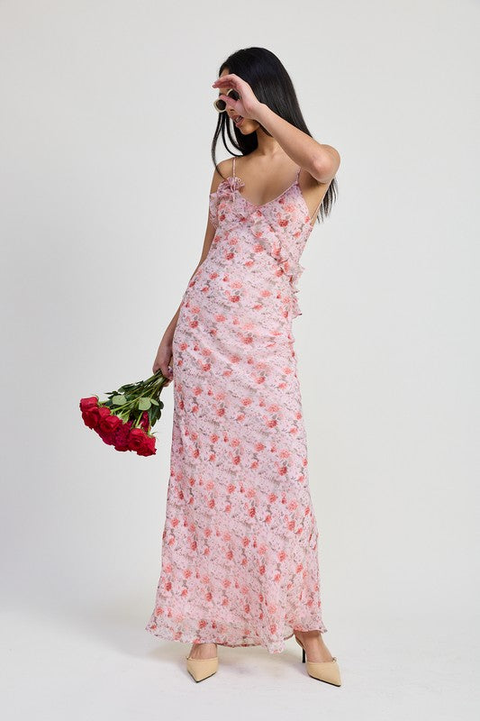 SPAGHETTI STRAP MAXI DRESS