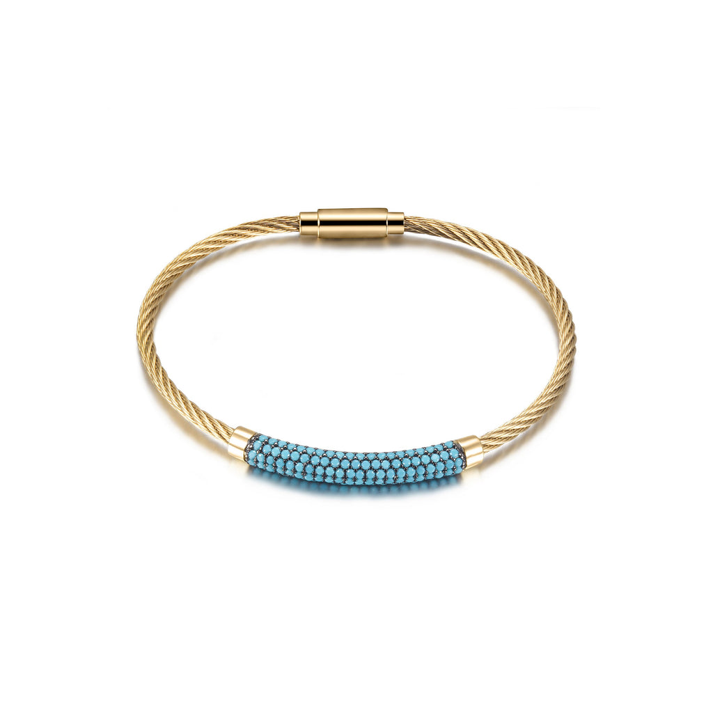 Gemstone Turquoise Bangle