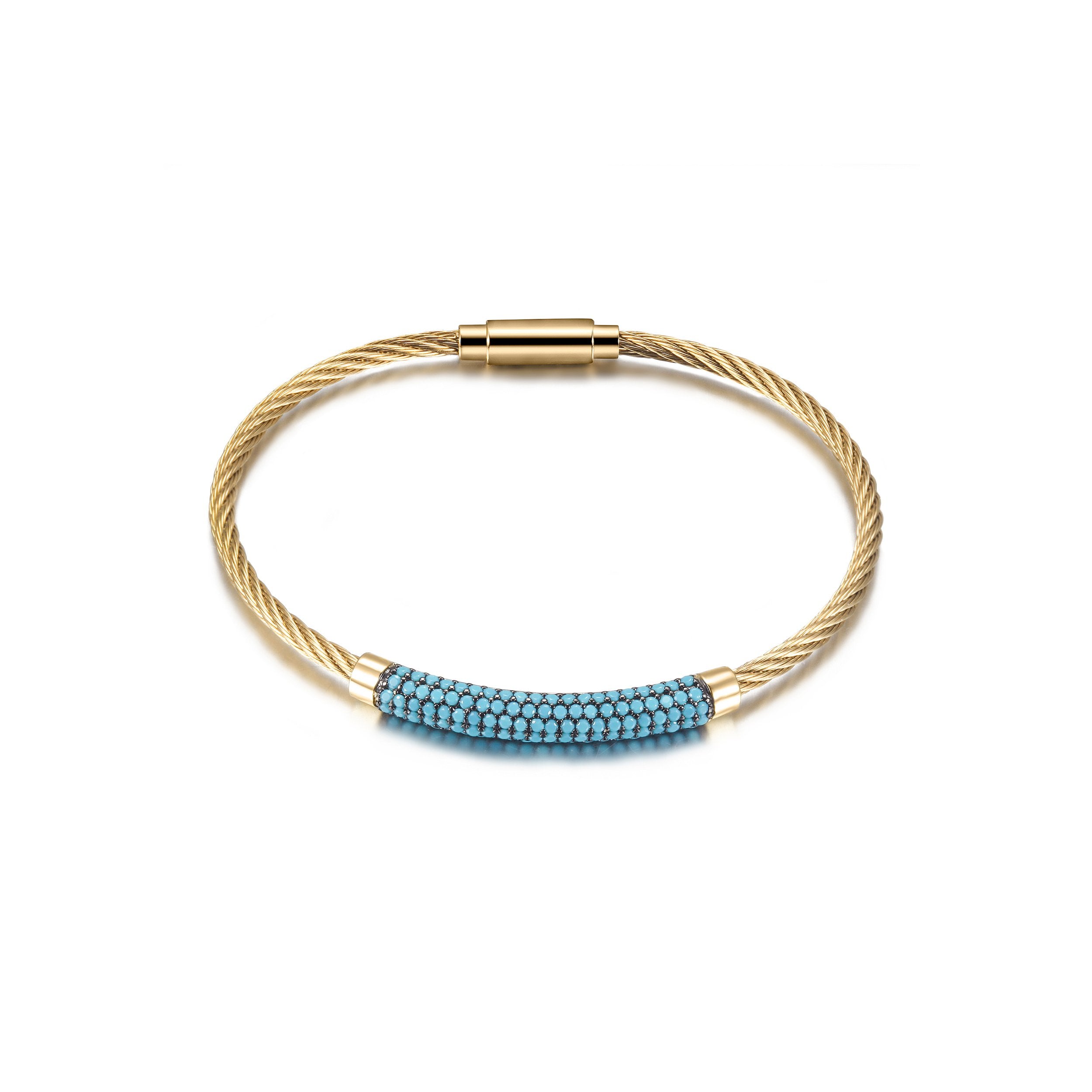 Gemstone Turquoise Bangle