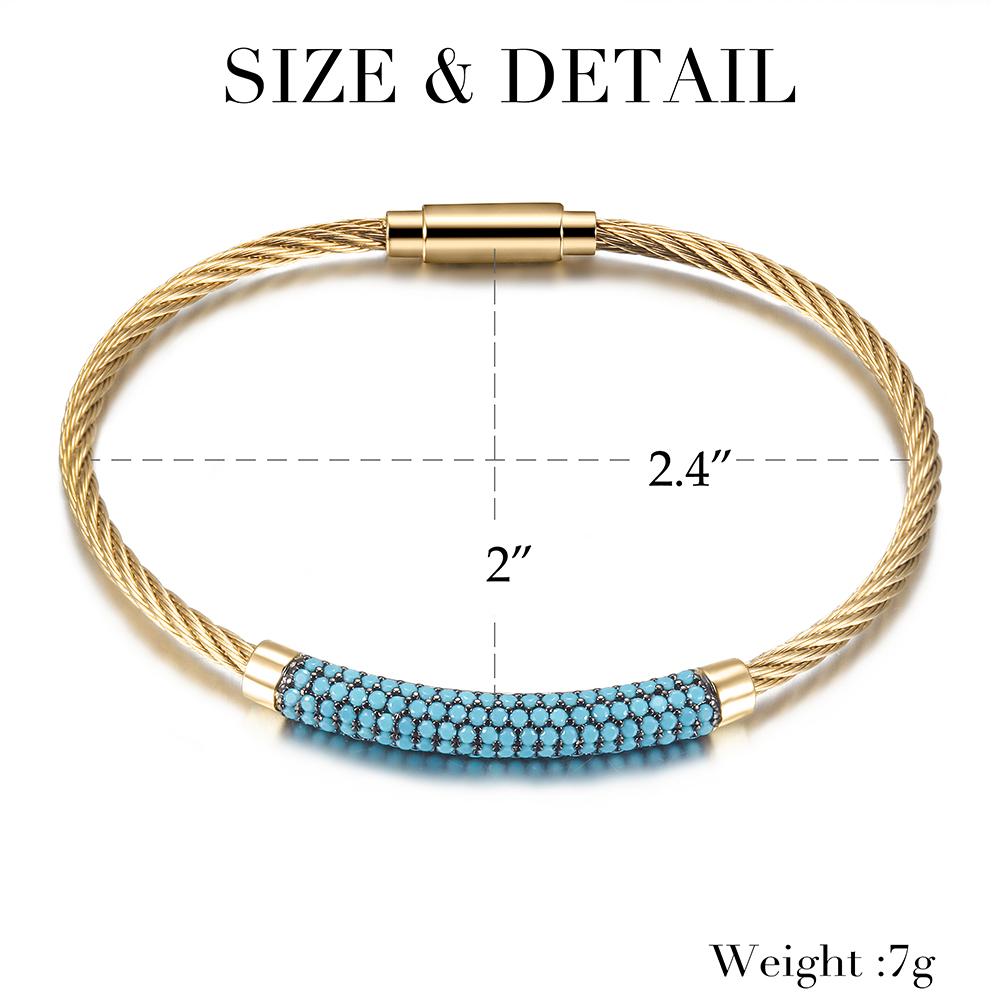 Gemstone Turquoise Bangle