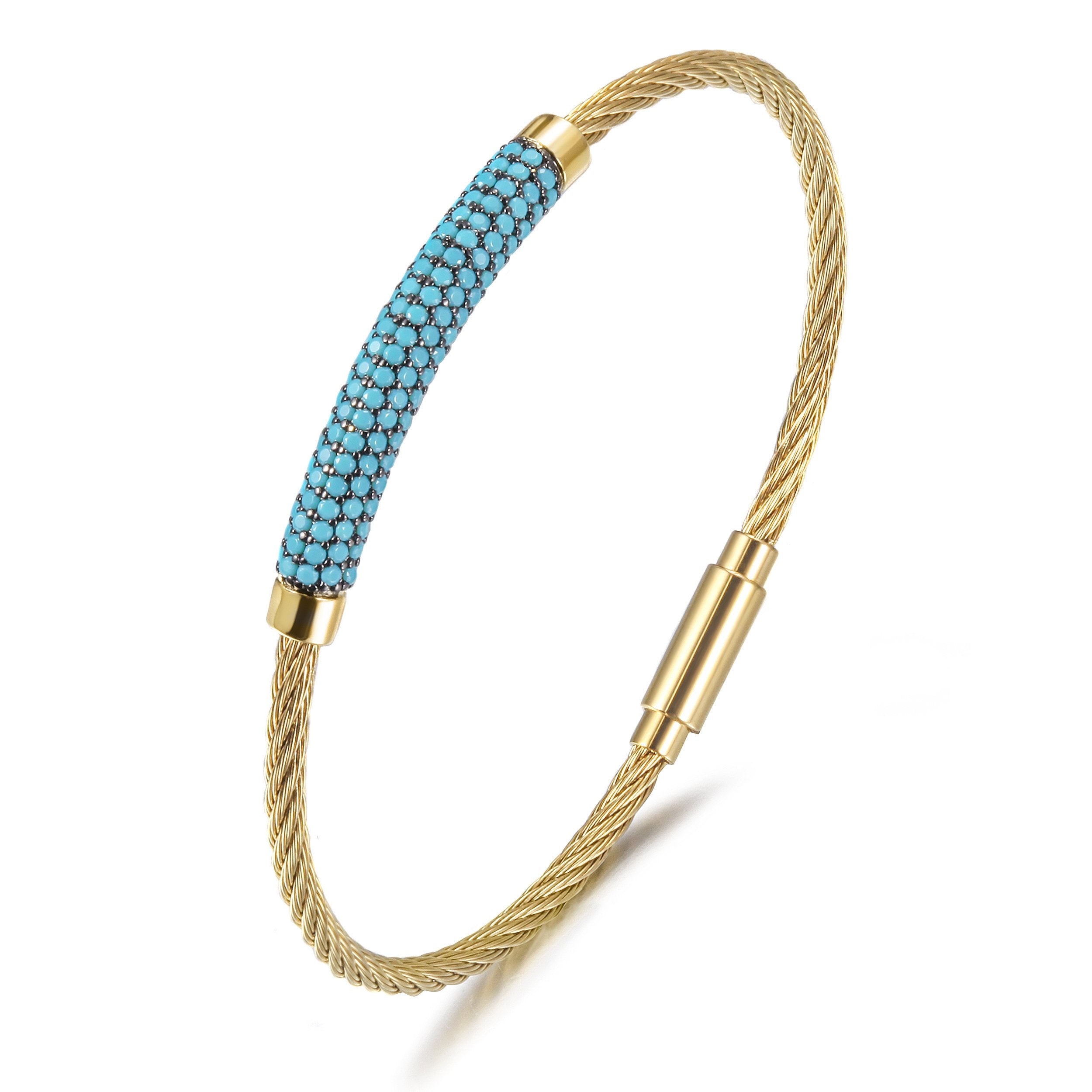 Gemstone Turquoise Bangle